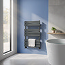 Milan Bathroom Heated Towel Rail Anthracite Finish - 840mm x 500mm