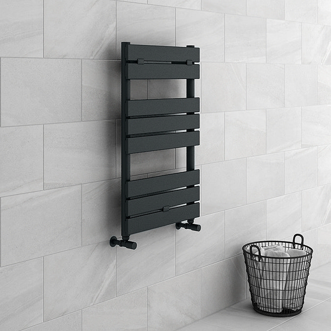 Milan Heated Towel Rail 840mm x 500mm Anthracite