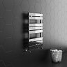 Milan Heated Towel Rail 840mm x 500mm Chrome