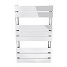 Milan Heated Towel Rail 800mm x 490mm Chrome  Standard Large Image