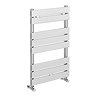 Milan Heated Towel Rail 840mm x 500mm Chrome  Standard Large Image
