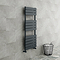 Milan Heated Towel Rail H1213mm x W500mm Anthracite