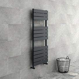 Milan Heated Towel Rail H1213mm x W500mm Anthracite