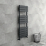 Milan Heated Towel Rail H1213mm x W500mm Anthracite