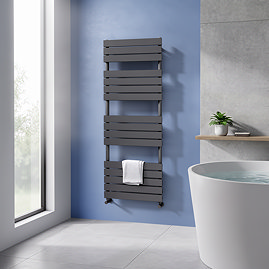 Milan Heated Towel Rail H1600mm x W600mm Anthracite