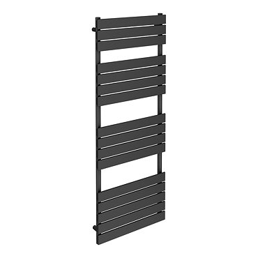 Milan Heated Towel Rail H1600mm x W600mm Anthracite  Profile Large Image