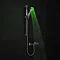 Milan LED Square Thermostatic Bar Valve + Slide Rail Kit Profile Large Image