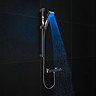 Milan LED Square Thermostatic Bar Valve + Slide Rail Kit  Feature Large Image