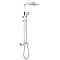 Milan Low Pressure Thermostatic Shower with Cool Touch - Chrome