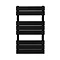 Milan Matt Black 800 x 490 Heated Towel Rail  Feature Large Image