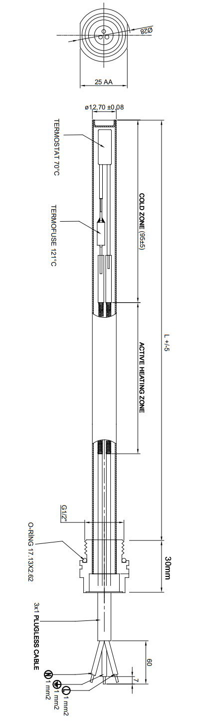 Milan Matt Black 840 x 500mm Flat Panel Heated Towel Rail with Valves & Electric Heating Kit