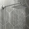 Milan Modern Bath Shower Mixer Inc. Overhead Rainfall Shower Head  Profile Large Image