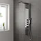 Milan Shower Tower Panel - Dark Chrome (Thermostatic) Large Image