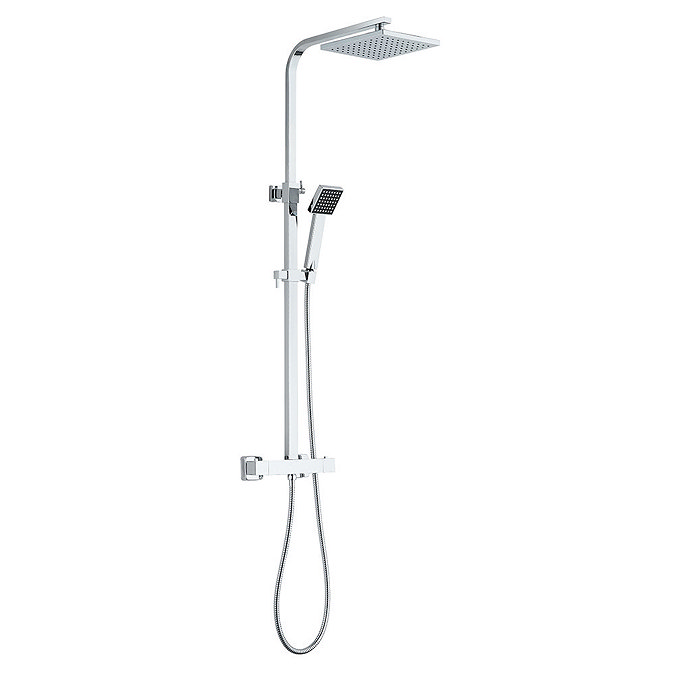 Milan Modern LED Thermostatic Shower Chrome