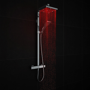 Milan Modern LED Thermostatic Shower Chrome