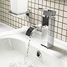Milan Modern Mono Basin Mixer Tap with Waste - Chrome  Feature Large Image