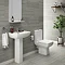 Milan Modern Short Projection Toilet + Soft Close Seat  Feature Large Image