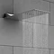 Milan Modern Shower Package (Fixed Head, Riser Rail Kit + Bath Spout)  In Bathroom Large Image