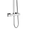 Milan Modern Square Thermostatic Shower (300 x 300mm Head - Chrome)  Feature Large Image