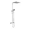 Milan Modern Square Thermostatic Shower (300 x 300mm Head - Chrome) Large Image