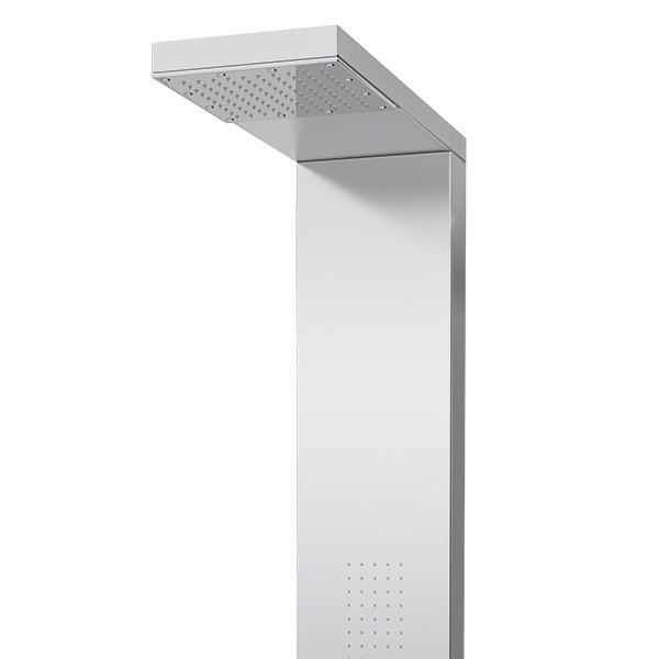 Milan Modern Stainless Steel Tower Shower Panel (Thermostatic) Profile Large Image