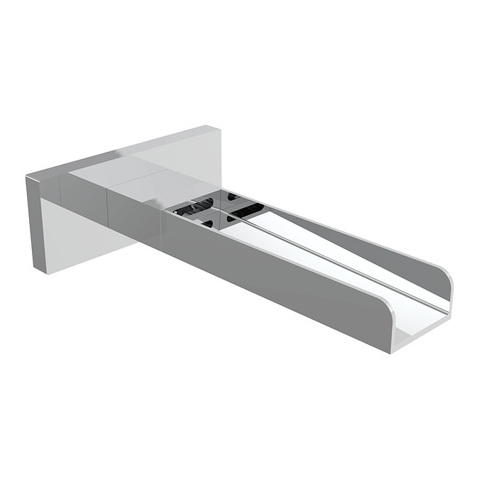 Milan Modern Wall Mounted Waterfall Basin/Bath Spout - Chrome
