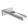 Milan Modern Wall Mounted Waterfall Basin/Bath Spout - Chrome