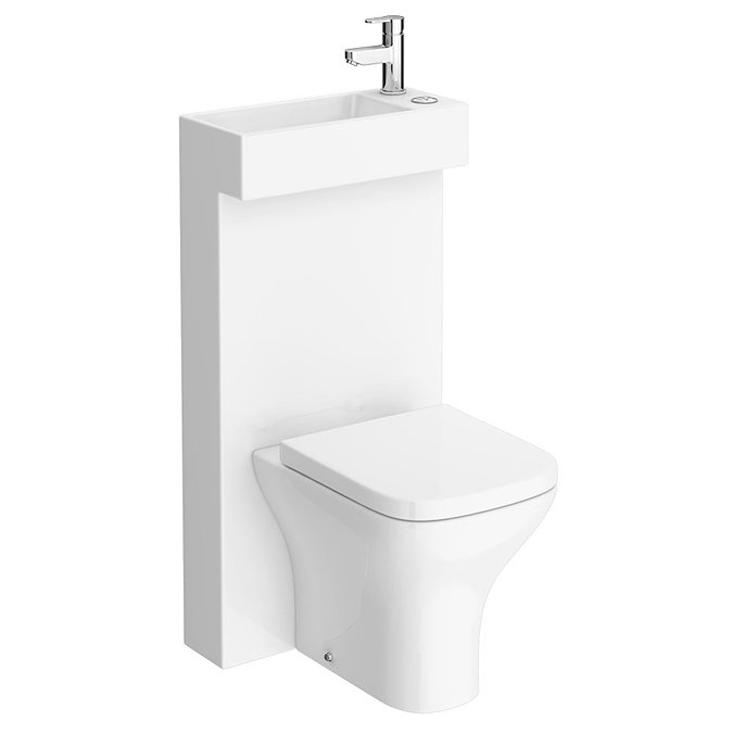 Milan Polymarble Combined Two-In-One Wash Basin + Toilet  Profile Large Image