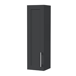 Milan Shaker 200mm Wall Cabinet - Soft Black