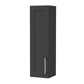 Milan Shaker 200mm Wall Cabinet - Soft Black