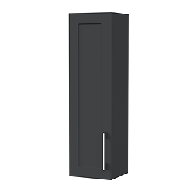 Milan Shaker 200mm Wall Cabinet - Soft Black