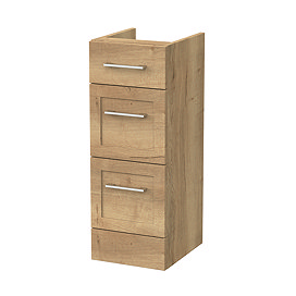 Milan Shaker 300mm 3-Drawer Unit - Autumn Oak