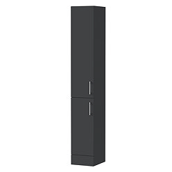 Milan Shaker 300mm Floorstanding Tallboy Unit - Soft Black