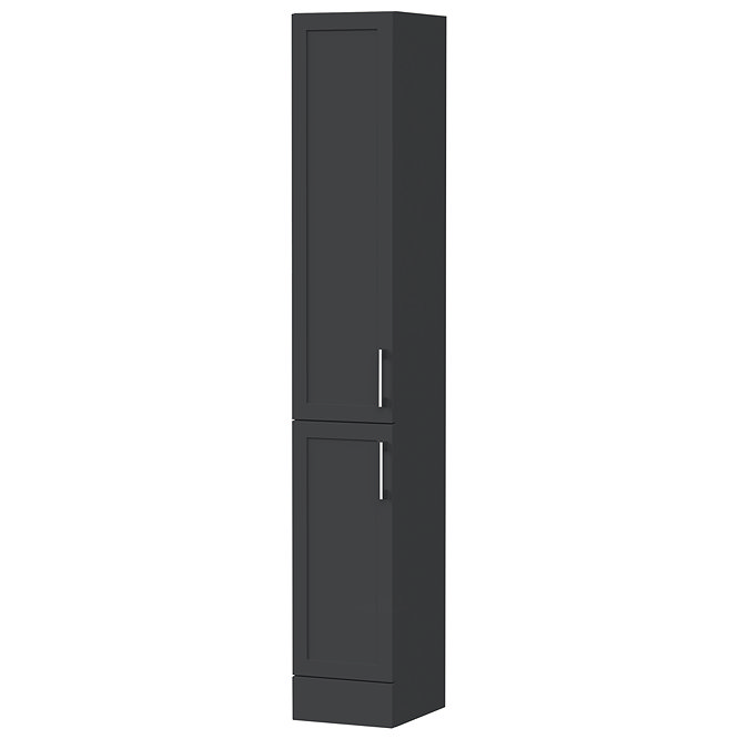 Milan Shaker 300mm Floorstanding Tallboy Unit - Soft Black