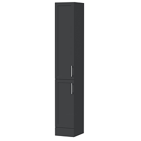 Milan Shaker 300mm Floorstanding Tallboy Unit - Soft Black