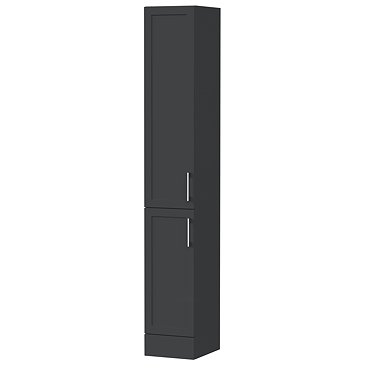 Milan Shaker 300mm Floorstanding Tallboy Unit - Soft Black