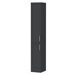 Milan Shaker 300mm Floorstanding Tallboy Unit - Soft Black