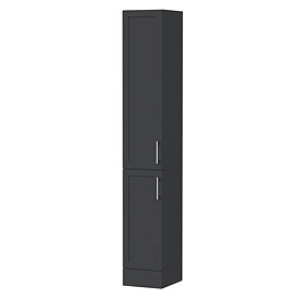 Milan Shaker 300mm Floorstanding Tallboy Unit - Soft Black