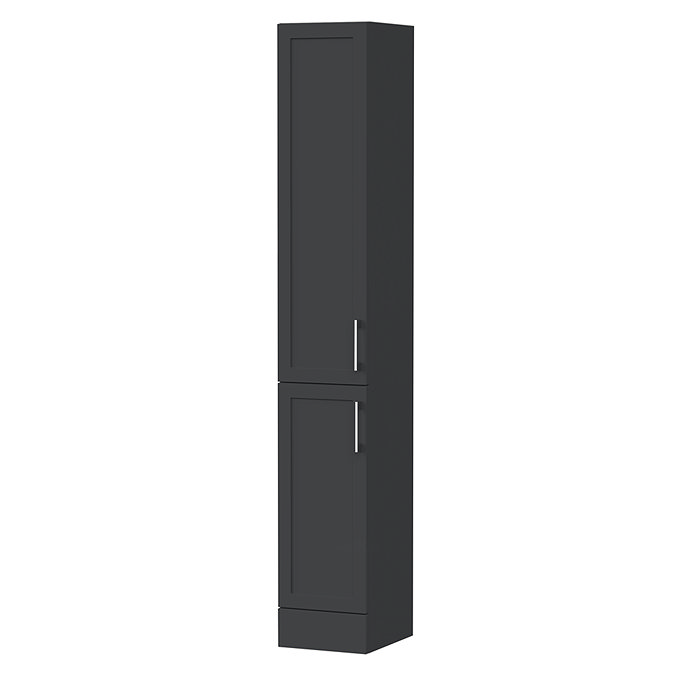 Milan Shaker 300mm Floorstanding Tallboy Unit - Soft Black