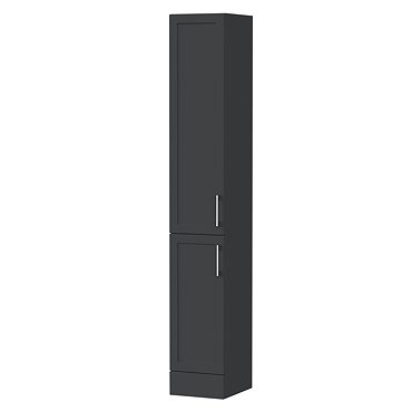 Milan Shaker 300mm Floorstanding Tallboy Unit - Soft Black