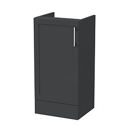 Milan Shaker 400mm Single Door Base Unit - Soft Black