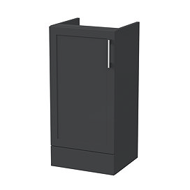 Milan Shaker 400mm Single Door Base Unit - Soft Black