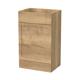 Milan Shaker 500mm WC Unit - Autumn Oak - Depth 353mm