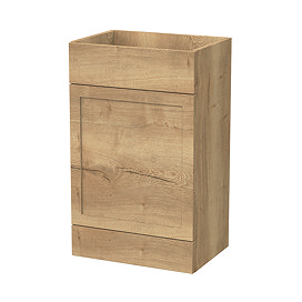 Milan Shaker 500mm WC Unit - Autumn Oak - Depth 353mm