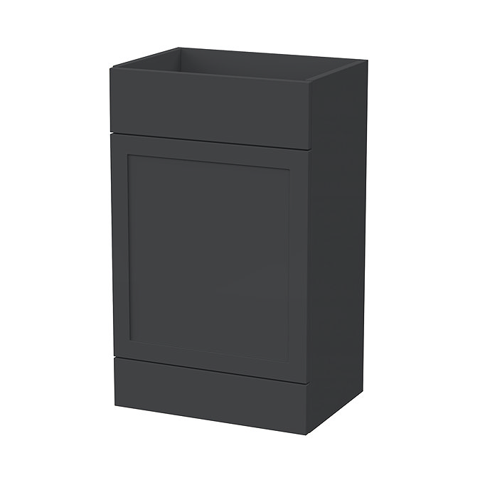 Milan Shaker 500mm WC Unit - Soft Black - Depth 353mm