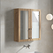 Milan Shaker 600mm Mirror Cabinet - Autumn Oak