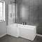 Milan Shower Bath - 1600mm L Shaped Inc. Screen with Rail + Panel  Standard Large Image