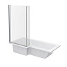 Milan Shower Bath 1700mm incl. 6mm Screen Large Image
