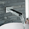 Milan Shower Package (Rainfall Ceiling Mounted Head, Handset + Waterfall Bath Spout) Chrome