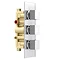 Milan Shower Package (Rainfall Ceiling Mounted Head, Handset + Waterfall Bath Spout) Newest Large Image